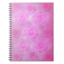 PINK Waterverf rozen Notitieboek
