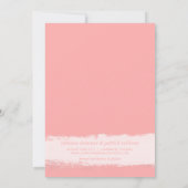 PINK WATERVERF SPLASH BEWAREN DE DATUM AANKONDIGIN SAVE THE DATE (Achterkant)