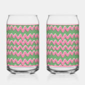 Pink Wave Soda Glass Blikvorm Glas (Voorkant)