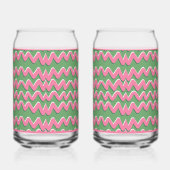 Pink Wave Soda Glass Blikvorm Glas (Rechts)