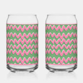 Pink Wave Soda Glass Blikvorm Glas (Achterkant)