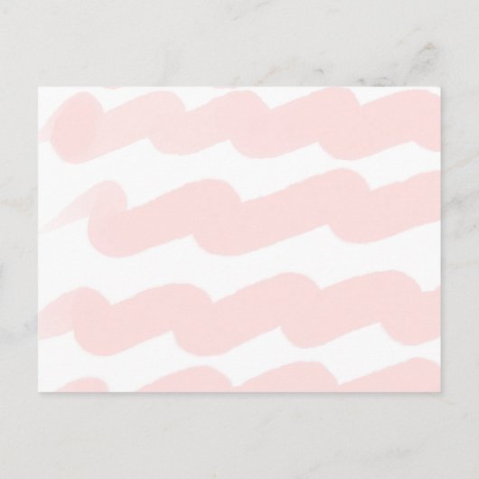 Pink Wave Waterverf Meisje Foto Dank u Postcar Briefkaart (Achterkant)