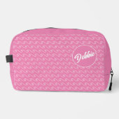 Pink Waves Gepersonaliseerde Dopp Kit Toilettasje (Voorkant)