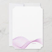 Pink Waves-uitnodiging Kaart (Achterkant)