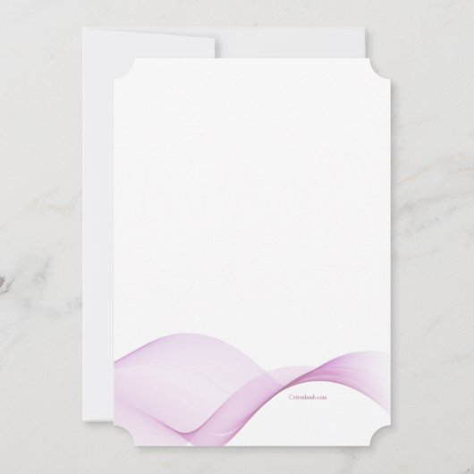 Pink Waves-uitnodiging Kaart (Achterkant)