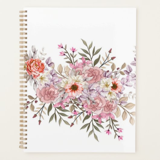 Pink Wedding Bouquet Planner (Voorkant)