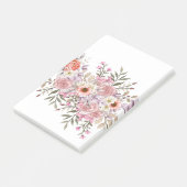 Pink Wedding Bouquet Post-it® Notes (Schuin)