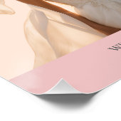 Pink Wedding Elegant Brides Love Romance Bride-to- Perfect Poster (Hoek)