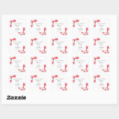 Pink Wedding Floral Magnolia White Sticker (Vel)