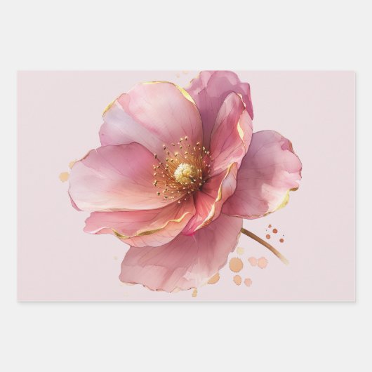  Pink Wedding  Inpakpapier Vel (Voorkant 3)