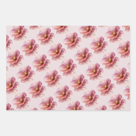  Pink Wedding  Inpakpapier Vel (Voorkant 2)