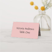 Pink Wedding Table Seating Cards Plaatskaartje (Achterkant)
