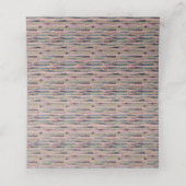 Pink Wedding Table Seating Cards Plaatskaartje (Binnenkant ongevouwen)