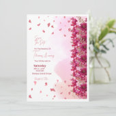 Pink weeding kaart (Staand voorkant)