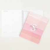 Pink Weekly Planner Trendy abstracte waterverf (Display)