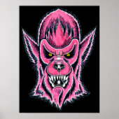 Pink Werewolf Mask Poster (Voorkant)