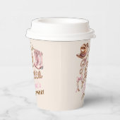 Pink Western First Rodeo Birthday Papieren Bekers (Rechts)