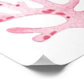 Pink Whale 1st Birthday Under the sea Poster (Hoek)