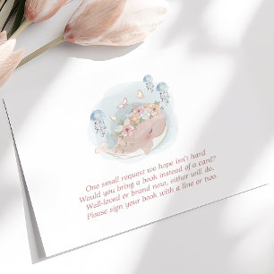 Pink Whale Jellyfish Boeken voor Baby Informatiekaartje