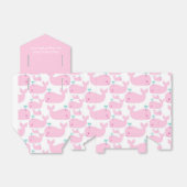 Pink Whale Theme Baby shower Bedankdoosjes (Uitgevouwen)