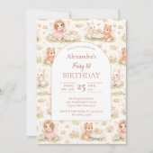 Pink Whimsical Fairy Birthday Kaart (Voorkant)