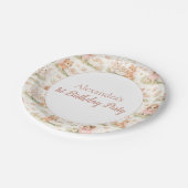 Pink Whimsical Fairy Birthday Papieren Bordje (Gekanteld)