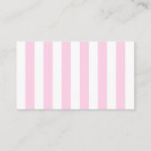Pink Whimsical Seashell Baby Shower Display Shower Informatiekaartje (Achterkant)