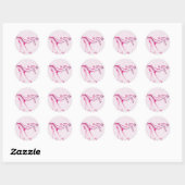 Pink Whimsy Ronde Sticker (Vel)