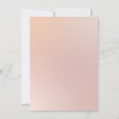 Pink White Botanical Orchid Floral Wedding Kaart (Achterkant)