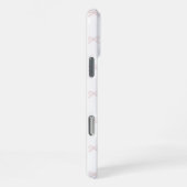 Pink White Bow Pattern Coquette Girly Spring iPhone Hoesje (Rechterkant)