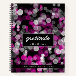 Pink White Bubble dankbaarheidsjournaal Notitieboek