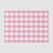 Pink & White Classic Gingham Pattern Tissuepapier (Voorkant)