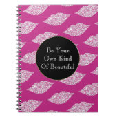 Pink White Diamond Lips Notitieboek (Voorkant)