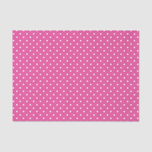 PINK & WHITE EASTER POLKA DOTS TISSUEPAPIER (Voorkant)