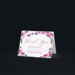 Pink White Floral 90th Birthday Bedankkaart<br><div class="desc">Een prachtige en elegante dankjewel, speciaal ontworpen voor een negentigste verjaardagsfeestje. Het bevat een kleurrijk lijst magenta, roze en witte pansies. De helderroze tekst poppen tegen de witte achtergrond. Dit item maakt deel uit van het Collectie Roze Pansy. Het bevat alle items die u nodig hebt om een en unieke...</div>