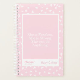 Pink/White Floral Block Quote | Fully Customizable Planner