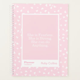 Pink/White Floral Block Quote | Fully Customizable Planner