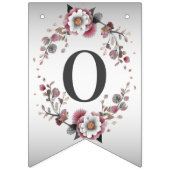 Pink White Floral Bunting Flag Vlaggetjes (Tweede vlag)