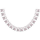 Pink White Floral Bunting Flag Vlaggetjes (Alle)