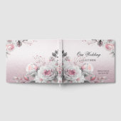 Pink White Floral Guest Book Gastenboek (Volledig)