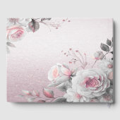Pink White Floral Guest Book Gastenboek (Achterkant)