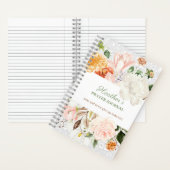 Pink & White Floral Lace Prayer Journal Notitieboek (Binnen)