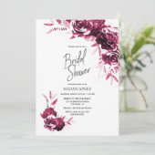 Pink White Floral Vrijgezellenfeest Kaart (Staand voorkant)