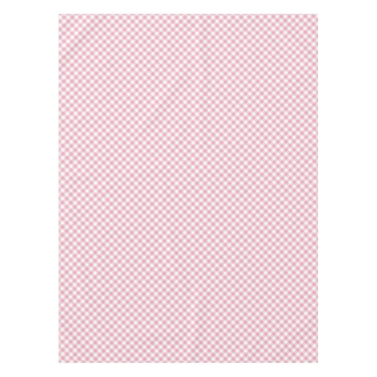 Pink White Gingham Tafelkleed (Voorkant)