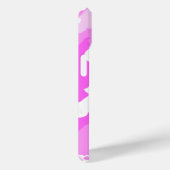 Pink White Girly Camouflage Patroon Aangepast Case-Mate iPhone Case (Achterkant / Rechts)