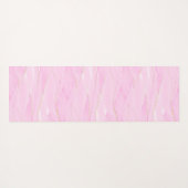 Pink White Gold Marble Calming Mindfulness Yogamat (Achterkant (horizontaal))