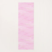 Pink White Gold Marble Calming Mindfulness Yogamat (Achterkant)