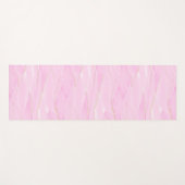 Pink White Gold Marble Calming Mindfulness Yogamat (Voorkant (horizontaal))