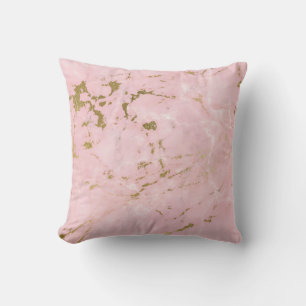 PINK WHITE GOLD MARBLE INSPIRED CUSHION KUSSEN