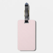 PINK WHITE GOLD STRIPE GLITTER CUSTOE BAGAGELABEL (Achterkant verticaal)